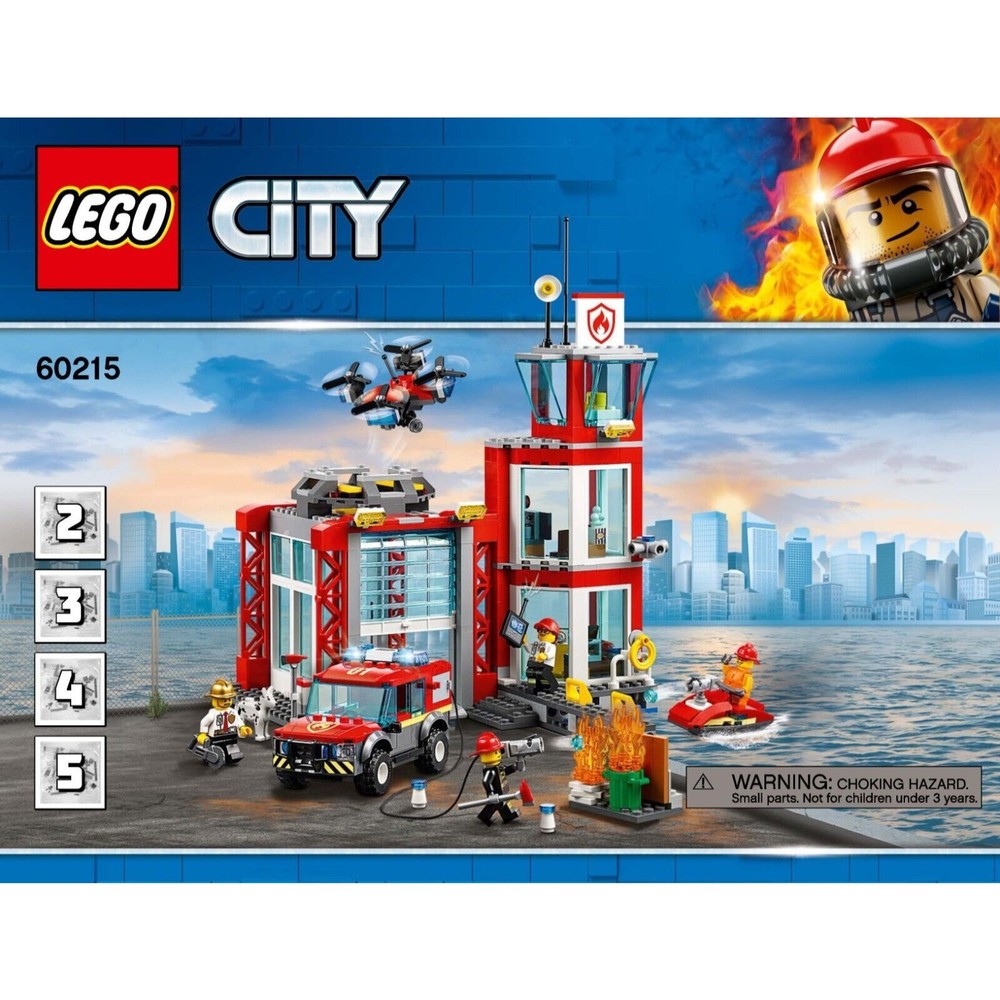 Lego city fire station # 60215 Fire Tower - complete w/ manuals no box